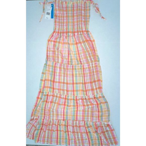 BLEU ROD BEATTIE Sz Large Hip to be Square 4 Tiered Cover Up Dress $100 - Picture 7 of 14